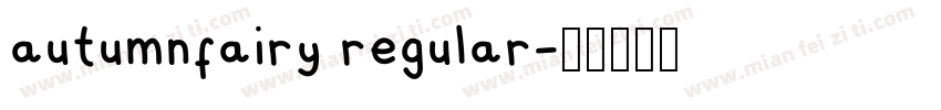 autumnfairy regular字体转换